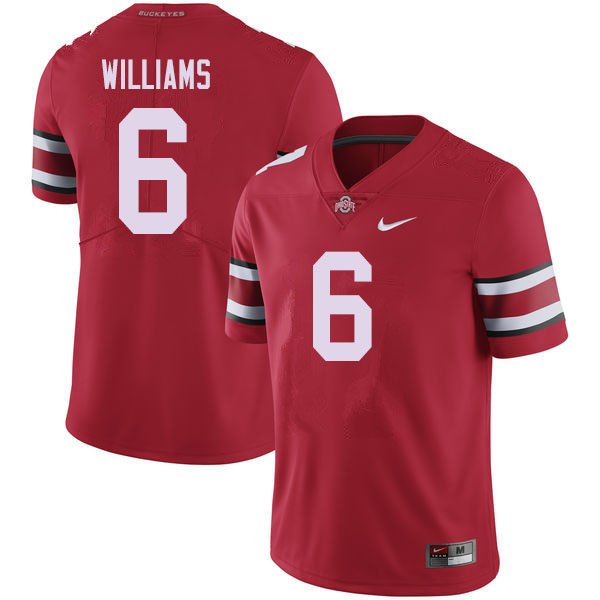 Ohio State Buckeyes #6 Jameson Williams College Football Jerseys Sale-Red
